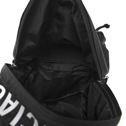 Balenciaga Sport Nylon Logo Embroidered S Wheel Backpack Black 5 of 8
