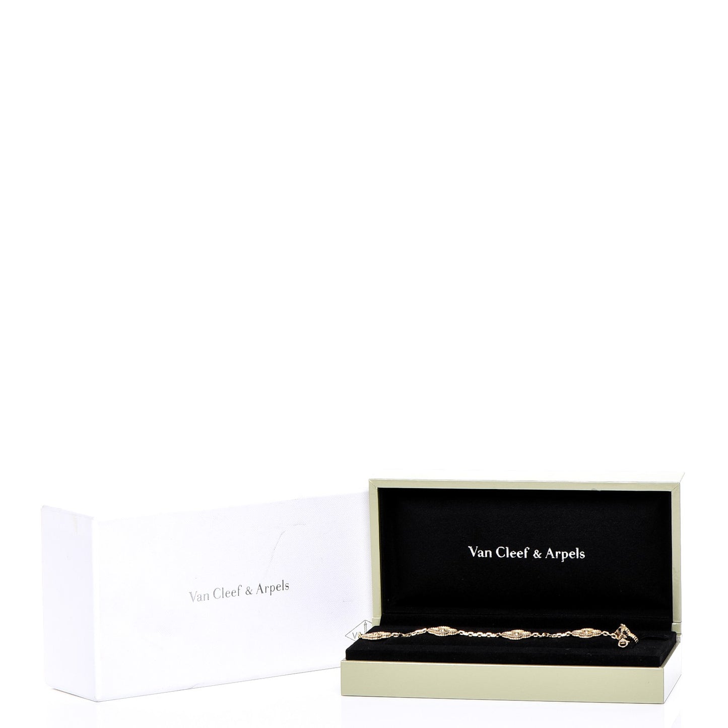 18K Yellow Gold 5 Motifs Vintage Alhambra Bracelet