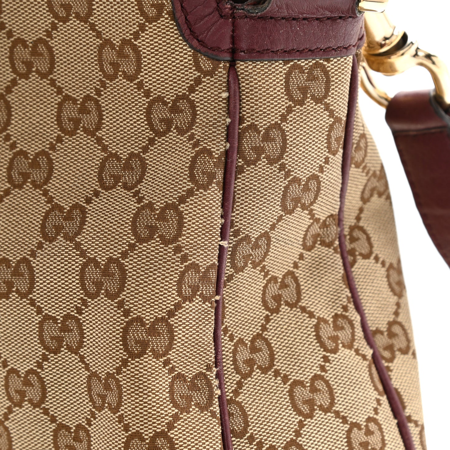 Monogram Medium Diana Bamboo Shoulder Bag Dark Purple