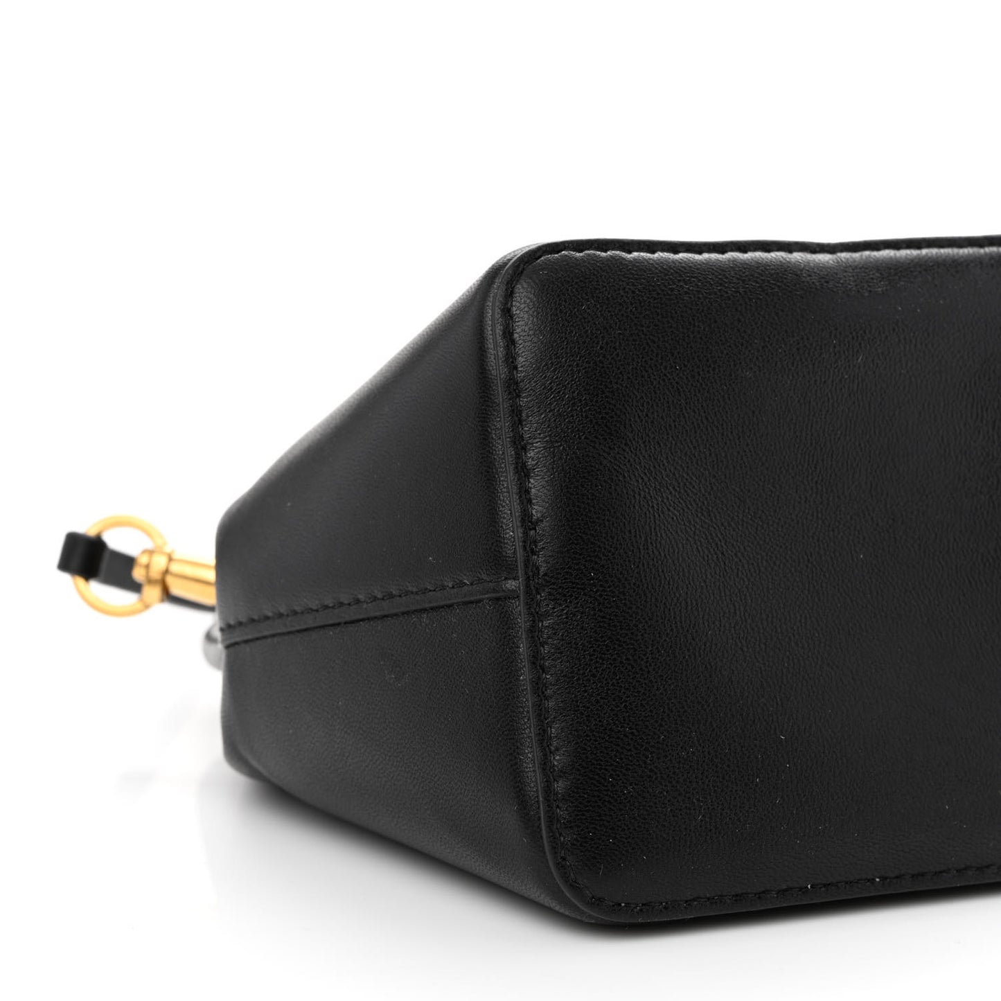 Nappa Mini Vlogo Bucket Bag Black