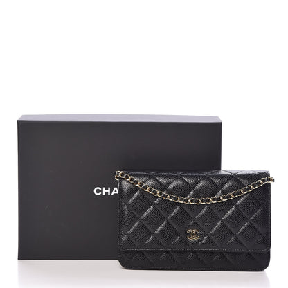 Chanel Caviar Quilted Wallet On Chain WOC Black 11 of 11
