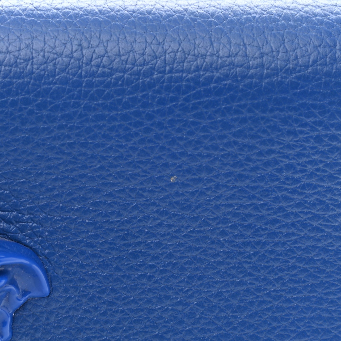 Grained Calfskin Palazzo Chain Evening Bag Blue