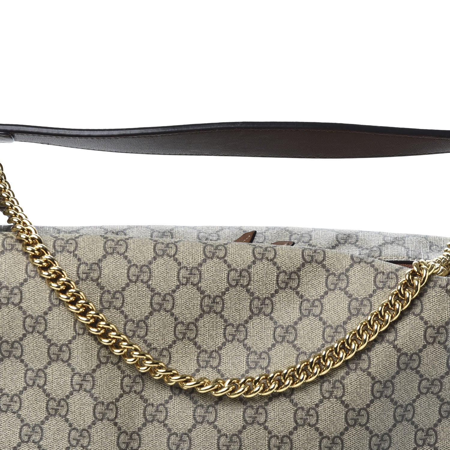 Gucci GG Supreme Monogram Large Linea A Hobo Light Brown 11 of 11