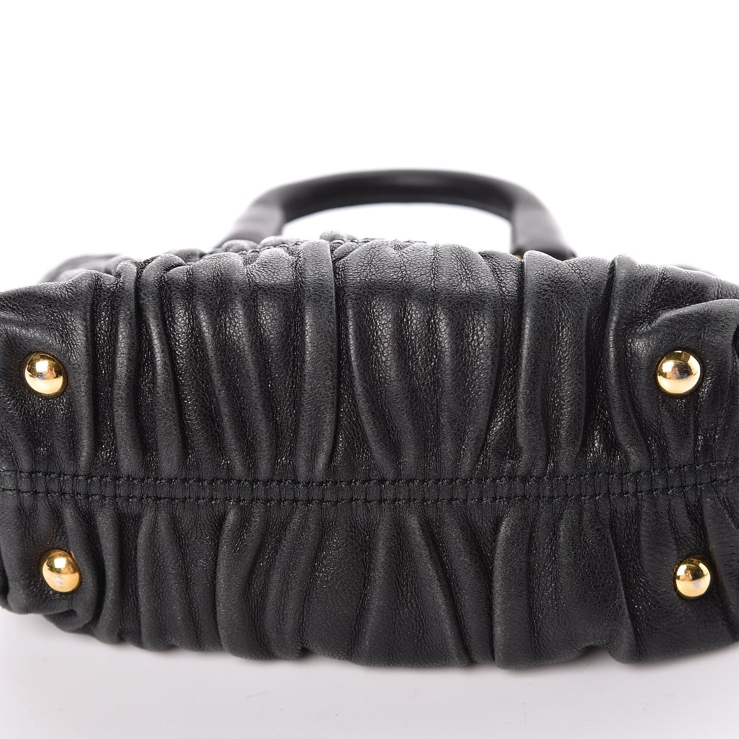 Nappa Gaufre Mini Crossbody Bag Black