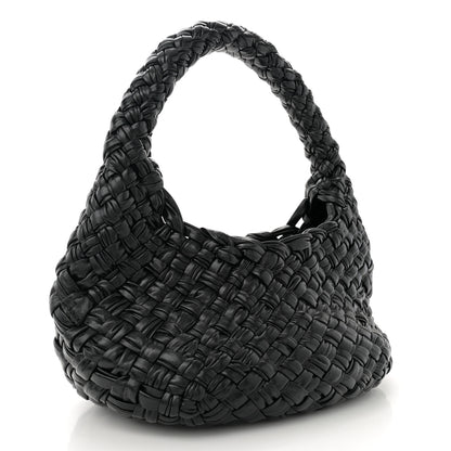 Bottega Veneta Calfskin Foulard Intreccio Discovery Athene Black 4 of 12