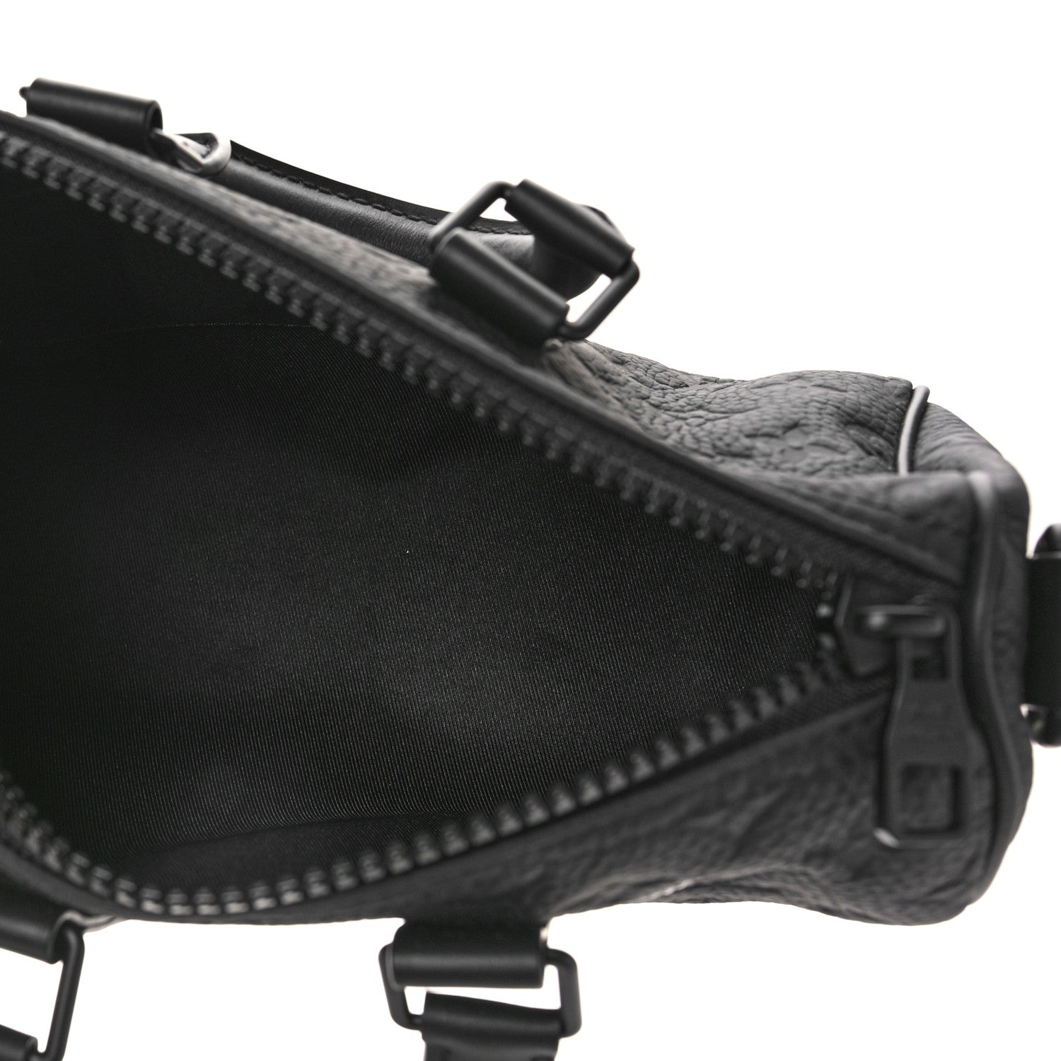 Louis Vuitton Monogram Taurillon Keepall Bandouliere 25 Black 4 of 6