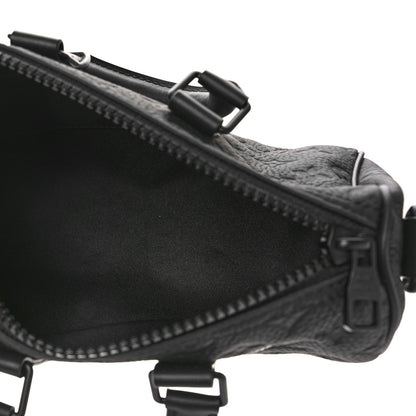Louis Vuitton Monogram Taurillon Keepall Bandouliere 25 Black 4 of 6