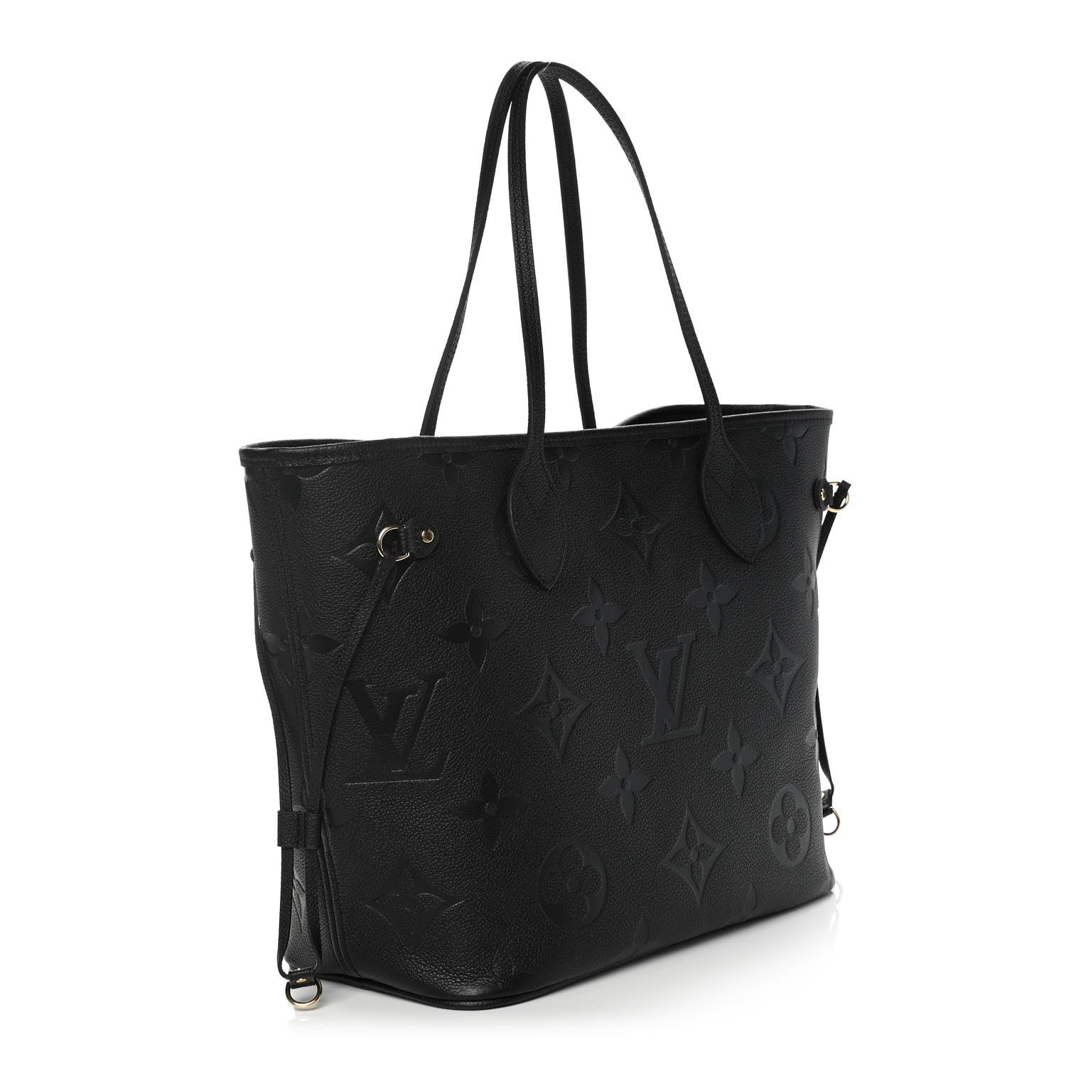 Louis Vuitton Empreinte Monogram Giant Neverfull MM Black 3 of 10