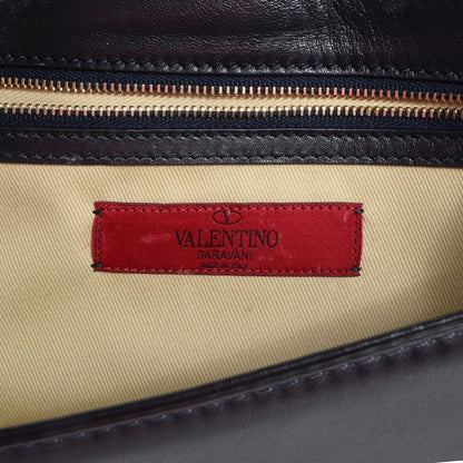 Valentino Garavani Vitello Medium Glam Lock Rockstud Flap Black 6 of 8
