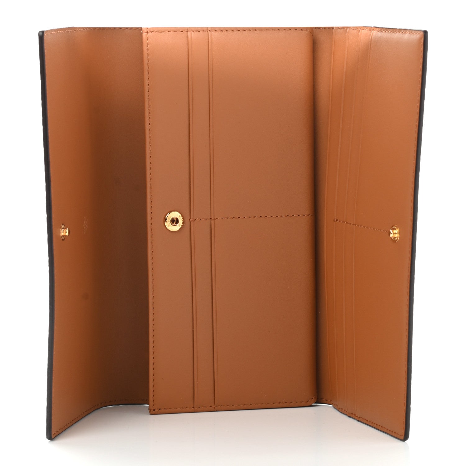 MCM Visetos Large Trifold Flap Wallet Cognac 5 of 7