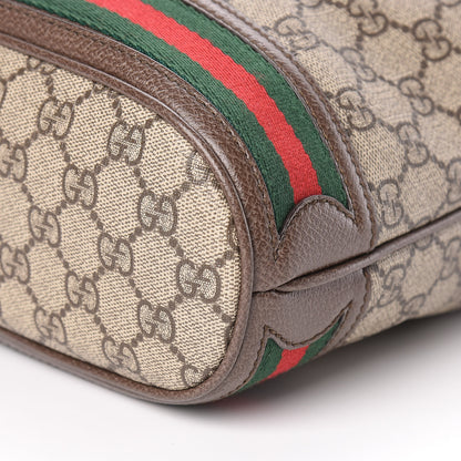 Gucci GG Supreme Monogram Web Small Ophidia Bucket Bag Brown 7 of 11