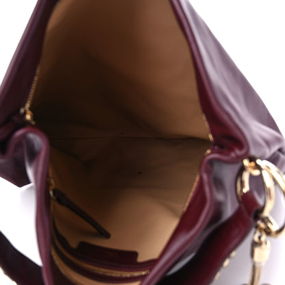 Jimmy Choo Smooth Calfskin Callie Hobo Bag Burgundy 5 of 10