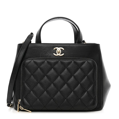 Chanel Caviar Quilted Small Business Affinity Shopping Bag Black 1 of 10