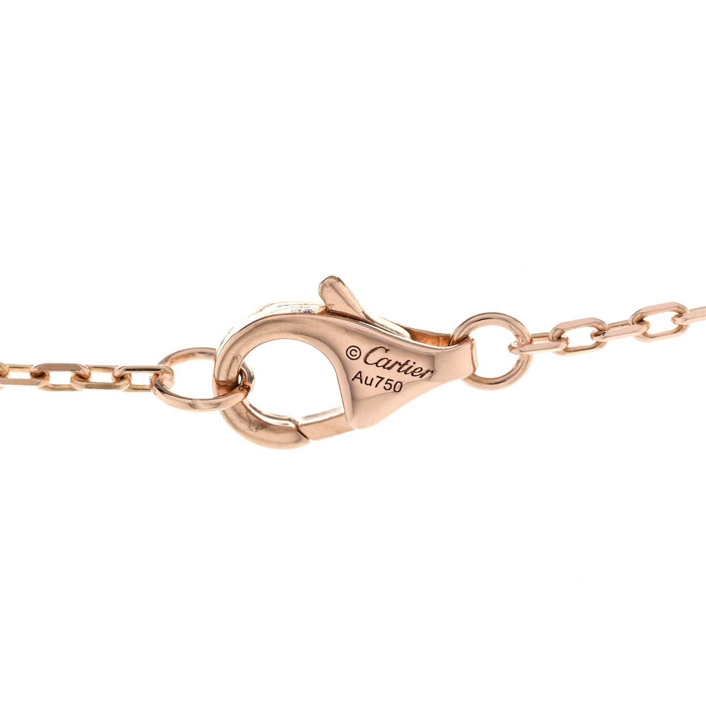 18K Pink Gold Diamond Juste Un Clou Pendant Necklace