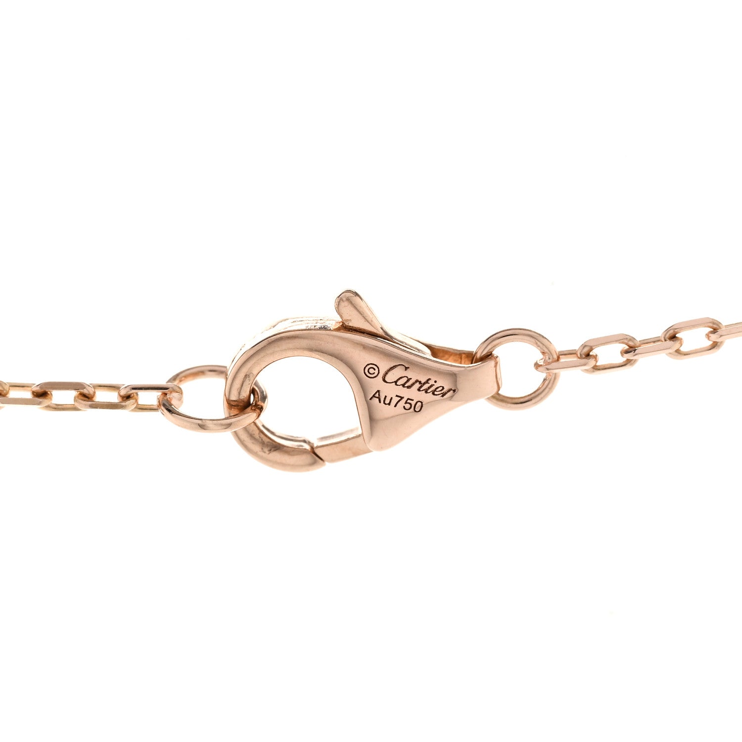 Cartier 18K Pink Gold Diamond Juste Un Clou Pendant Necklace 5 of 6