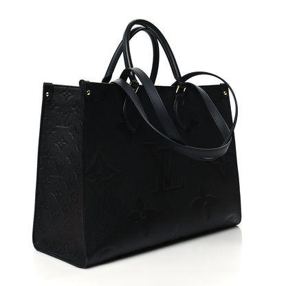 Louis Vuitton Empreinte Monogram Giant Onthego MM Black 3 of 11