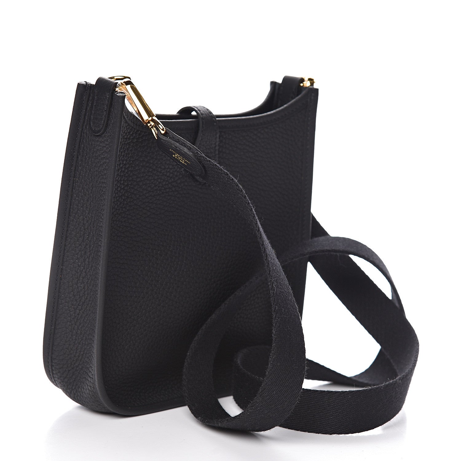 Hermes Taurillon Clemence Evelyne TPM Black 3 of 12
