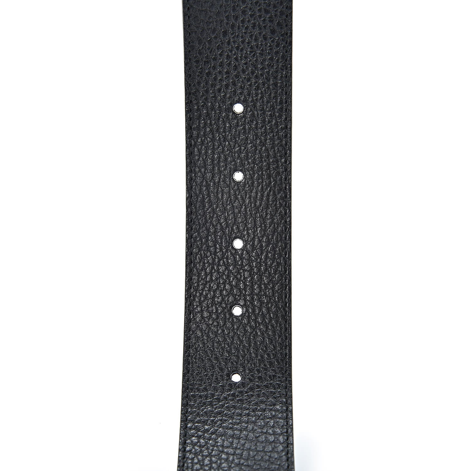 Gucci Dollar Calfskin 1973 Reversible Belt 85 34 Black Mineral Blue 5 of 6