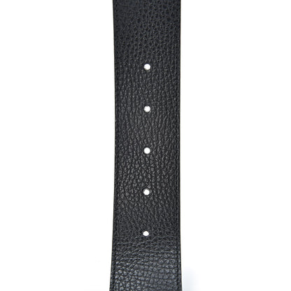 Gucci Dollar Calfskin 1973 Reversible Belt 85 34 Black Mineral Blue 5 of 6