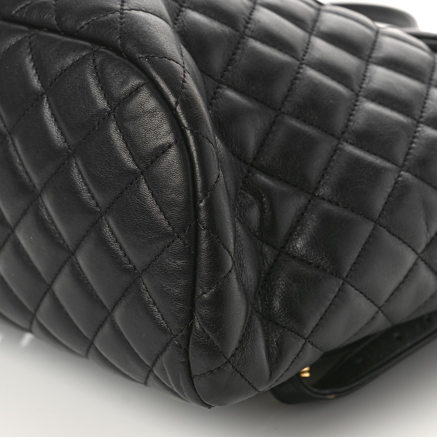 Calfskin Quilted Small Urban Spirit Backpack Black