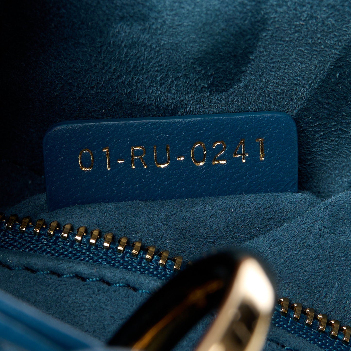 Lambskin Cannage Small My ABCDior My Lady Dior Deep Ocean
