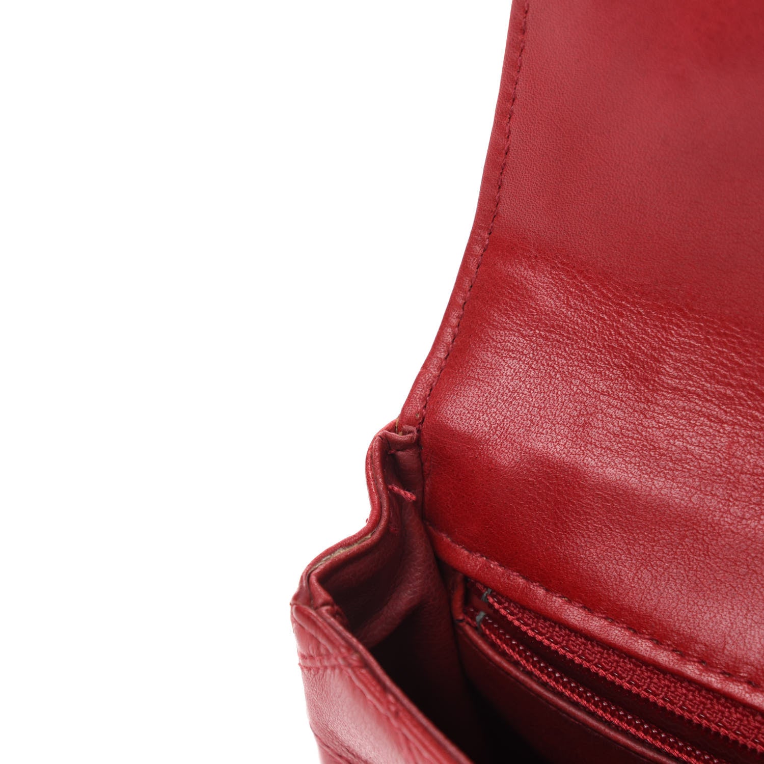 Chanel Calfskin Quilted Flap Waist Belt Bag Red 8 of 12