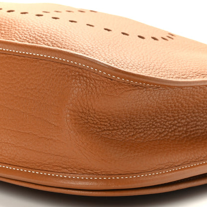 Hermes Taurillon Clemence Evelyne II GM Gold 9 of 9