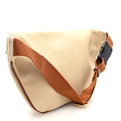 Gucci Vintage Canvas Web Belt Bag Sand Cuir 3 of 10