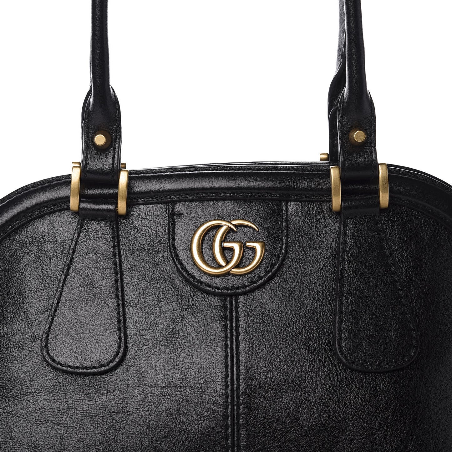 Calfskin Large Re(Belle) Top Handle Bag Black