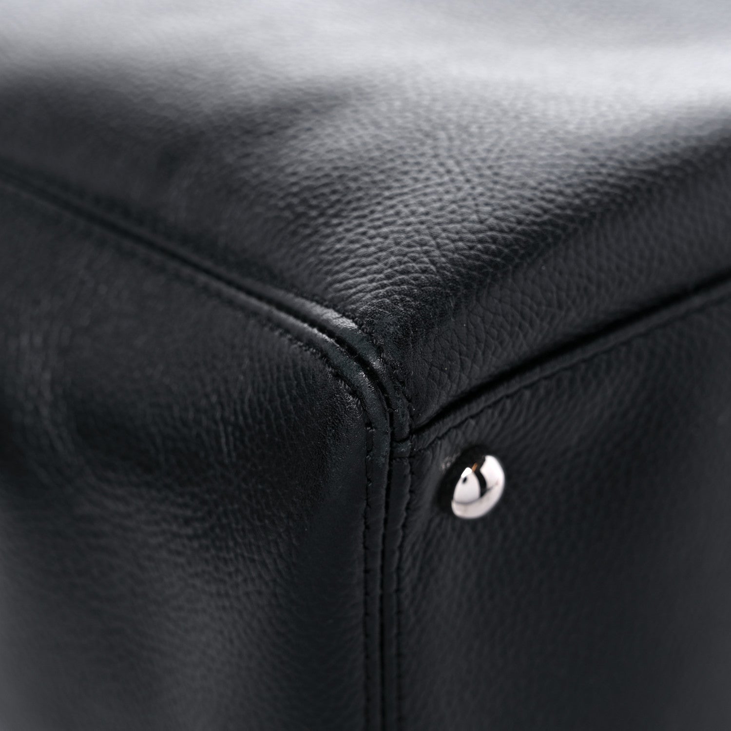 Chanel Calfskin Cerf Executive Shopper Tote Black 9 of 10