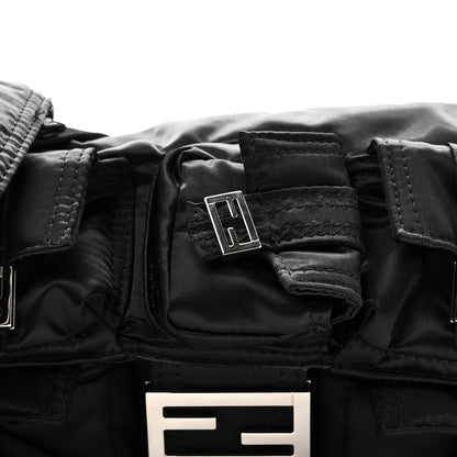 Fendi Econyl Cuoio Romano Multipocket Baguette Black 7 of 9