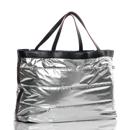 Chanel Reversible Airlines Tote Silver Navy 5 of 15