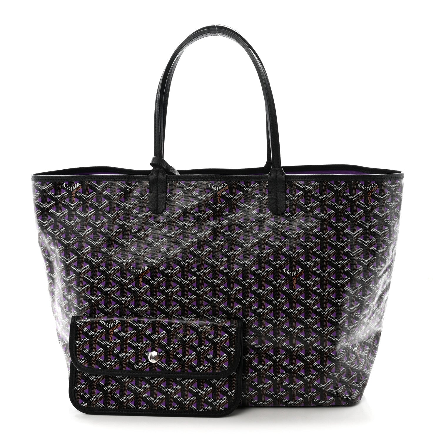 Goyard Goyardine Saint Louis Claire Voie PM Black Purple 3 of 9