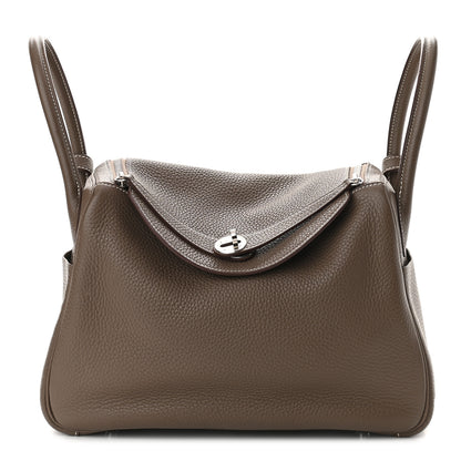 Hermes Taurillon Clemence Lindy 30 Etoupe 1 of 9