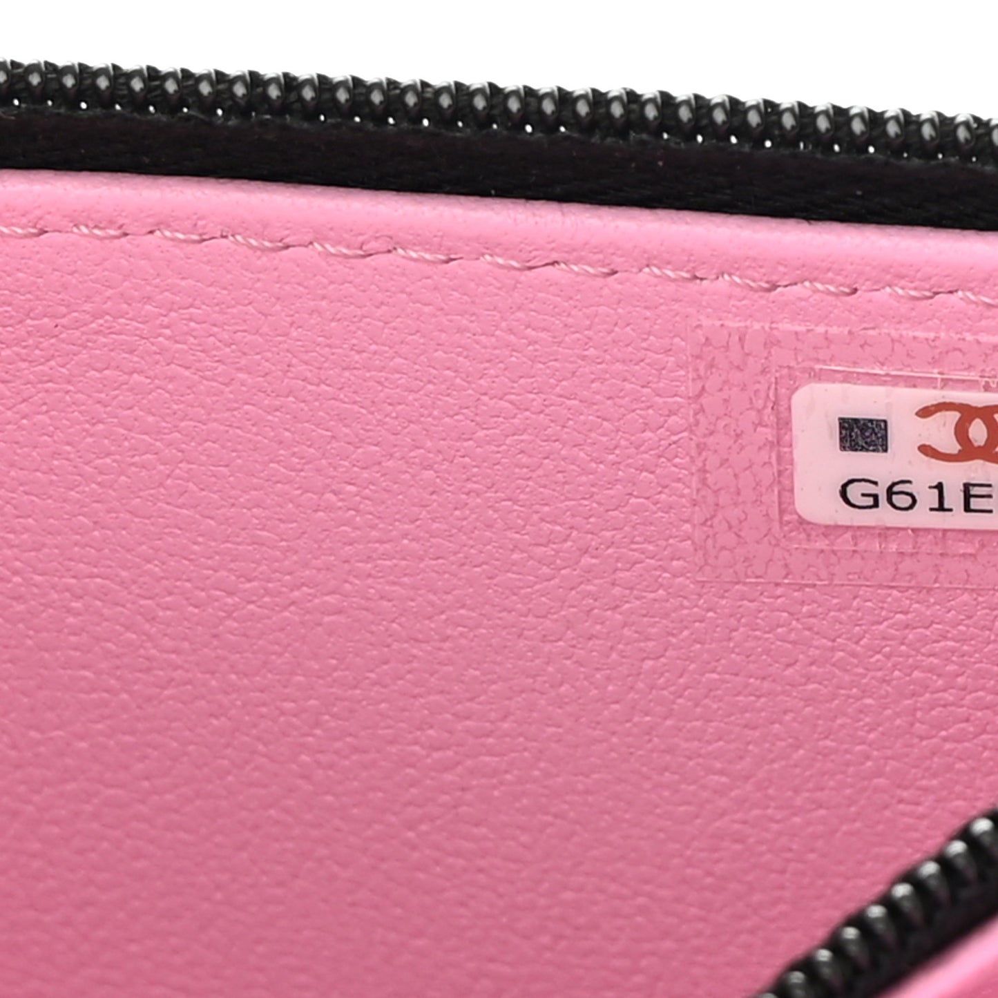 Lambskin Quilted Flap Phone Holder With Chain Black Lilac