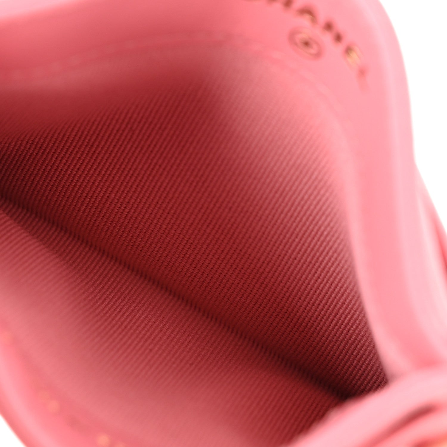 Chanel Caviar Quilted Card Holder Dark Pink 5 of 8
