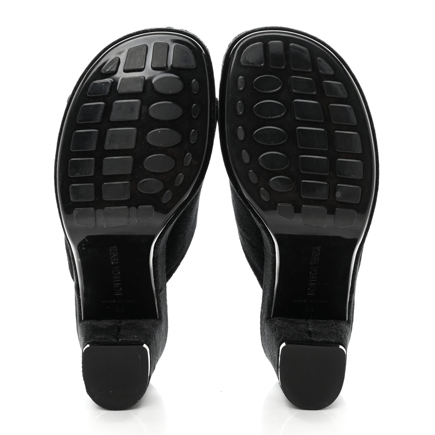Bottega Veneta Velvet Gleam Mule Sandals 38 Black 5 of 7