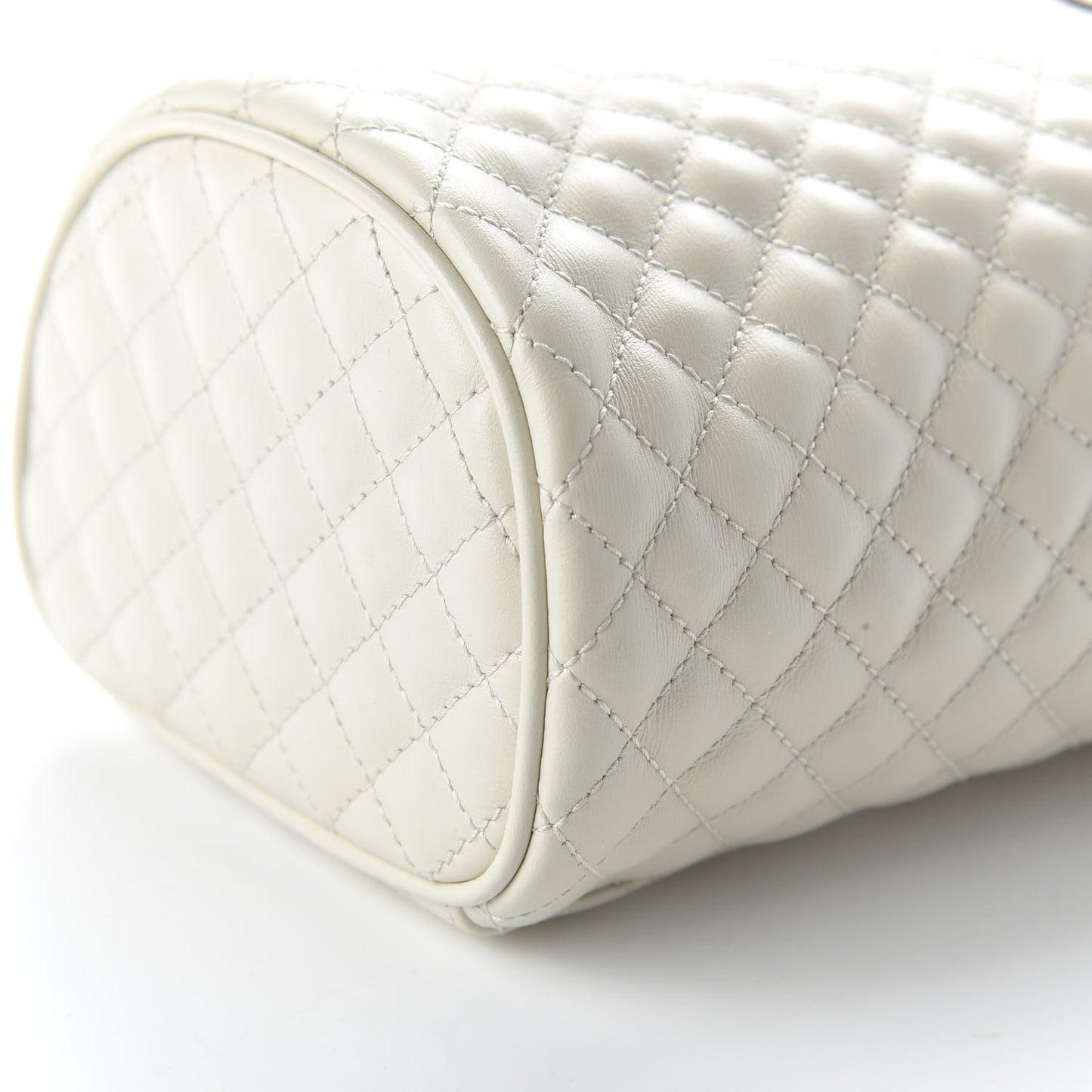 Calfskin Trapuntata Zumi Belt Bag Off White