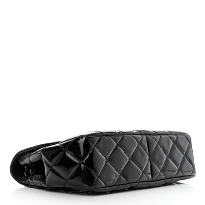 Chanel Patent Quilted Large Coco Shine Flap Black 4 of 13