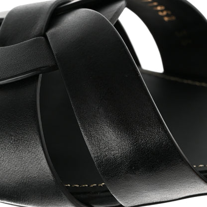 Saint Laurent Calfskin Nu Pied 05 Slide Sandals 36 Black 13 of 14
