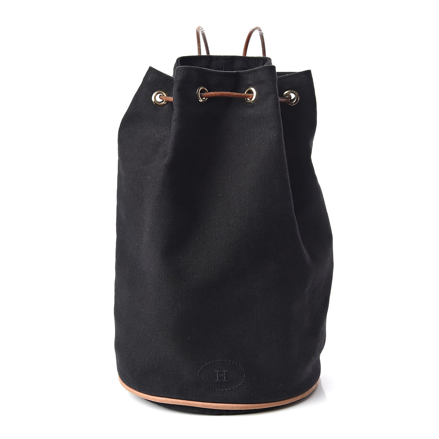 Hermes Toile Sac Polochon Black 1 of 12