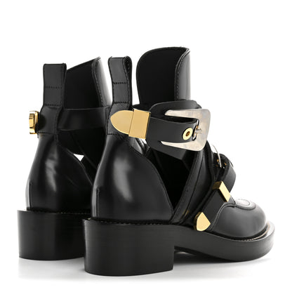 Balenciaga Brushed Calfskin Ceinture Ankle Boots 35.5 Black 5 of 8