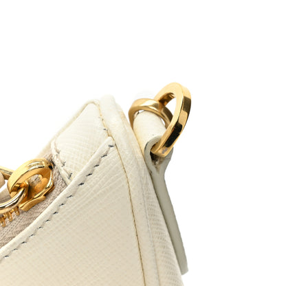 Prada Saffiano Lux Re-Edition 2005 Shoulder Bag White 11 of 12