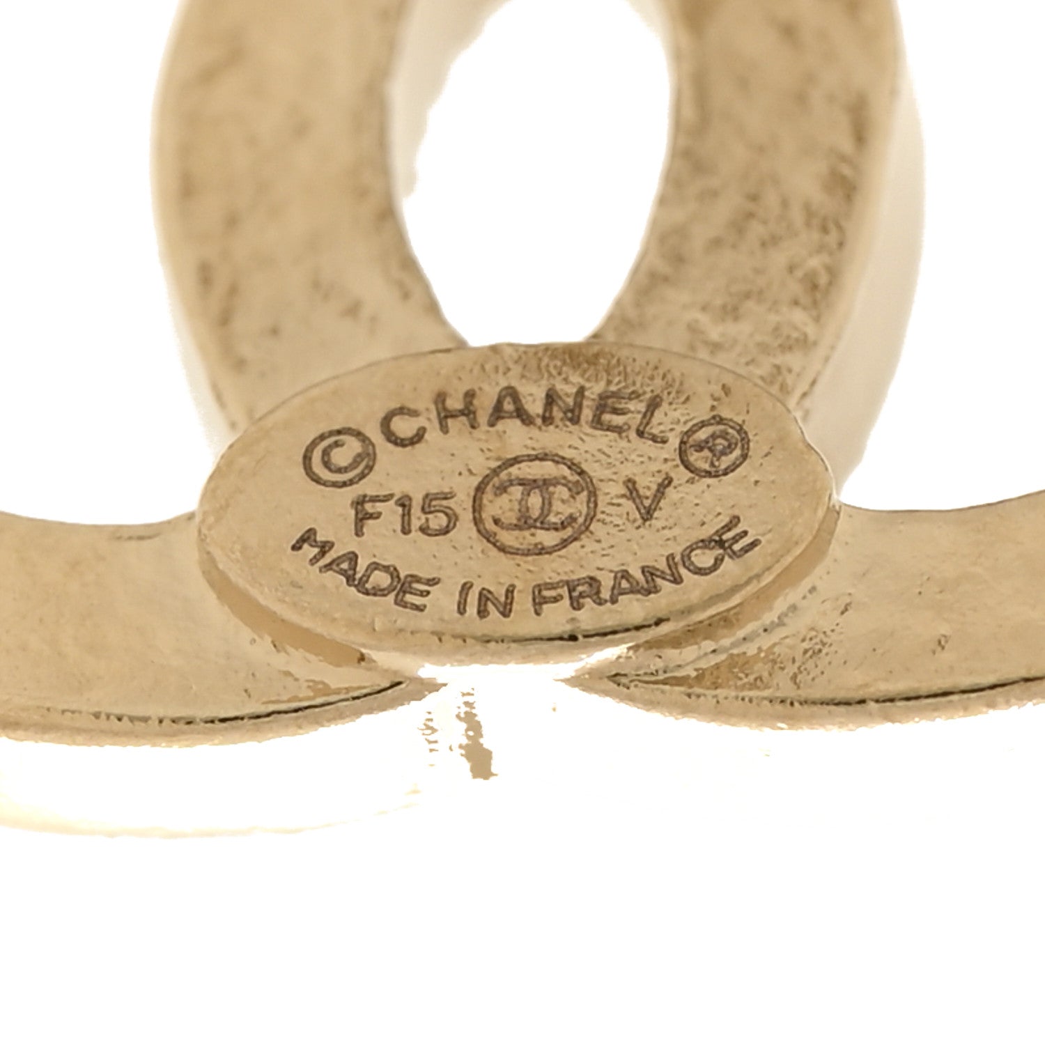 Chanel Metal Crystal CC Earrings Gold 4 of 5