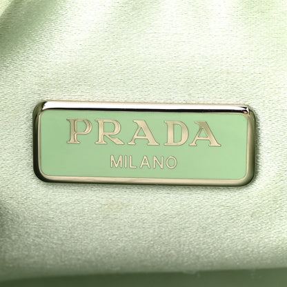 Prada Satin Crystal Re-Edition 2005 Shoulder Bag Acqua 6 of 14