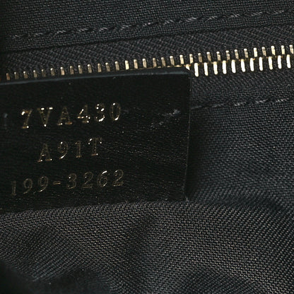 Fendi Fabric Jacquard Cuoio Roma FF Metallic Thread Karligraphy Weekender Gold Black 7 of 9