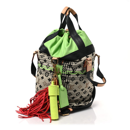 Louis Vuitton Fabric Jacquard Monogram Cheche Gypsy PM Vert 3 of 7