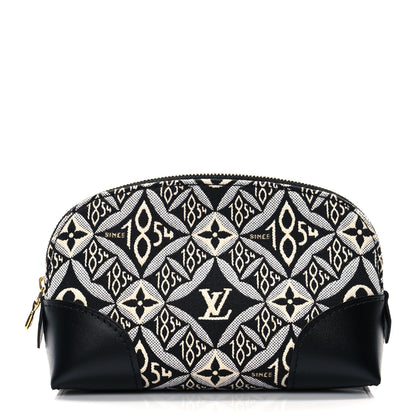 Louis Vuitton Jacquard Since 1854 Cosmetic Pouch PM Grey 1 of 9