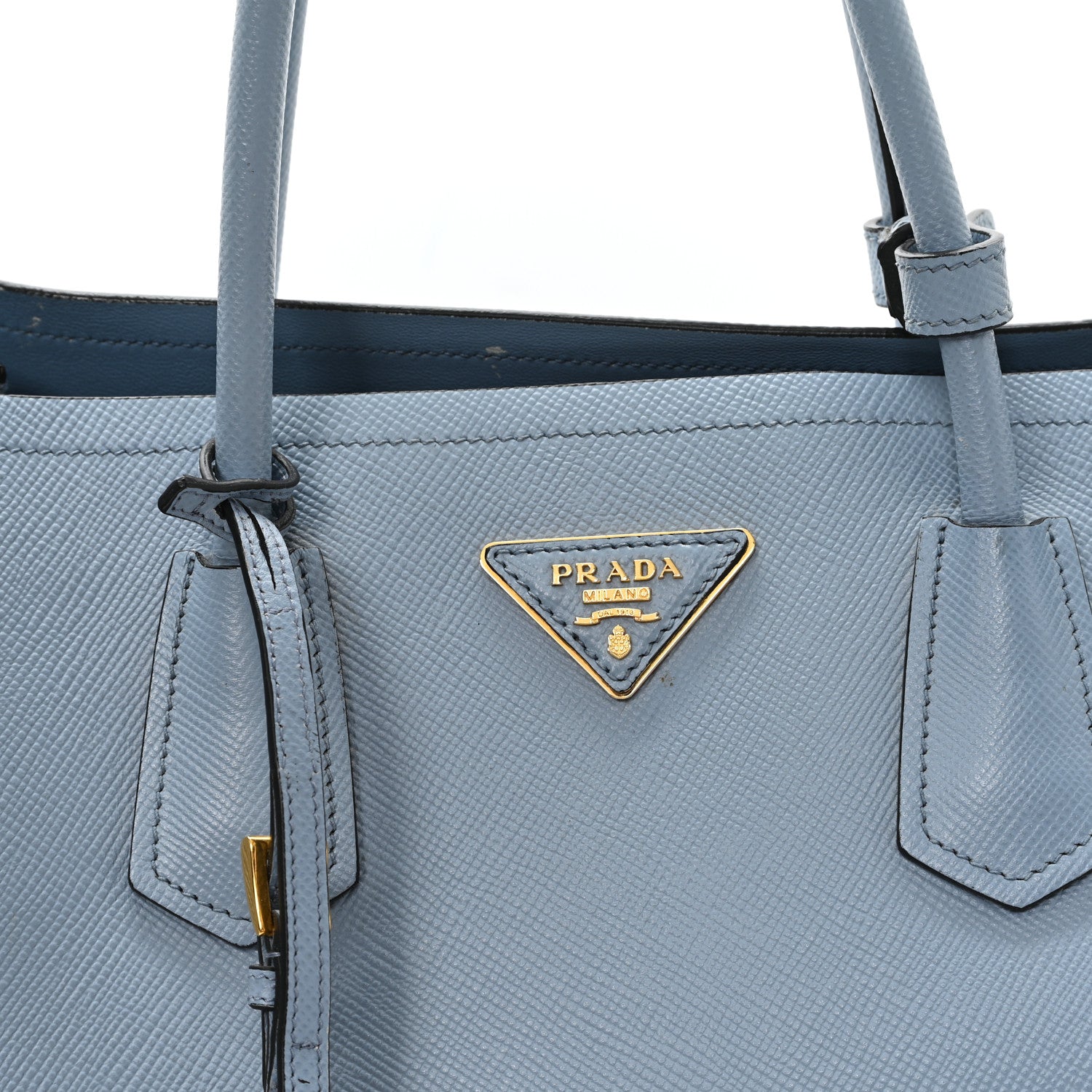 Prada Saffiano Cuir Large Double Bag Astrale 7 of 10