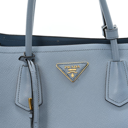 Prada Saffiano Cuir Large Double Bag Astrale 7 of 10